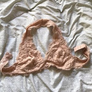 Light pink halter bralette